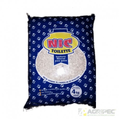 NIC Toilette Sanitario Mineral para gatos Pack 5x4kg